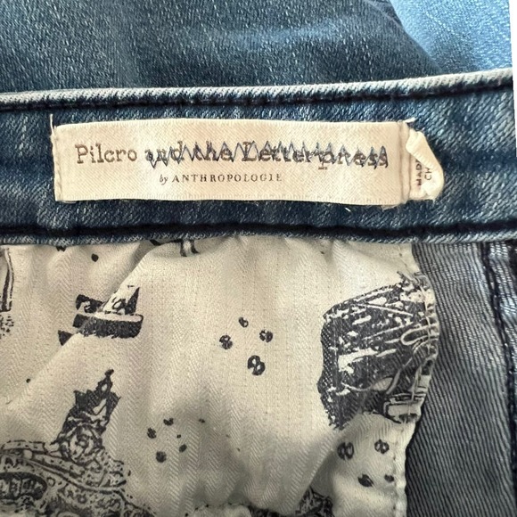 Anthro Pilcro and the Letterpress High Rise Denim Leggings 31 - Picture 4 of 6